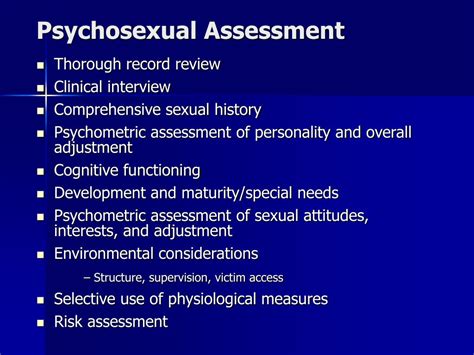 Ppt Specialized Assessment Of Juvenile Sex Offenders Powerpoint