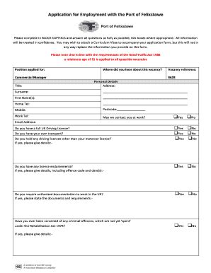 Fillable Online Please Complete In Block Capitals And Answer All