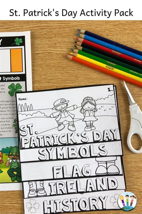 St Patricks Day Writing Activities Reading Flip Book History Of St