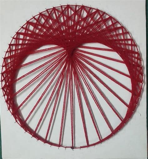 String Art Cardioid Using Two Times Table Artesanato Presentes