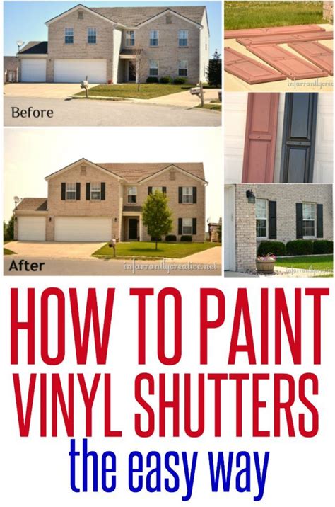 How To Paint Vinyl Shutters Infarrantly Creative Paint Vinyl