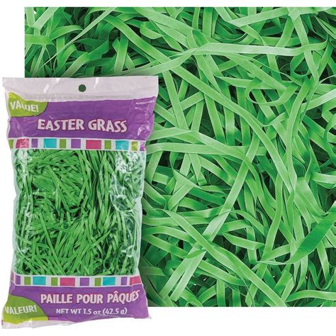 Forest Green Plastic Easter Grass 1 5oz Party City