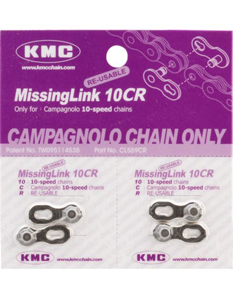 Kmc Kmc Missing Link Cr For Campagnolo Speed Chains Silver Each