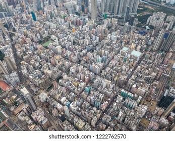 Aerial View Monkok Sham Shui Po Stock Photo 1222762570 Shutterstock