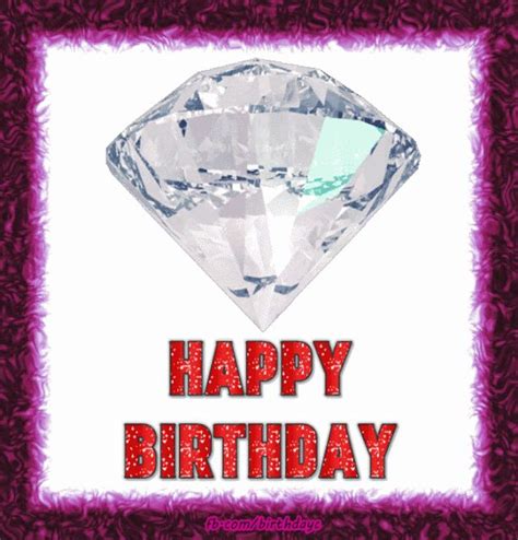 Diamond Birthday Greeting Happy Birthday Greeting Cards