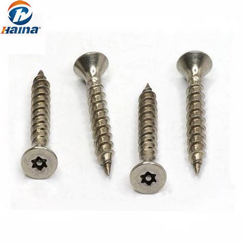 Stainless Steel Torx With Pin Csk Head Anti Theft Security Screws