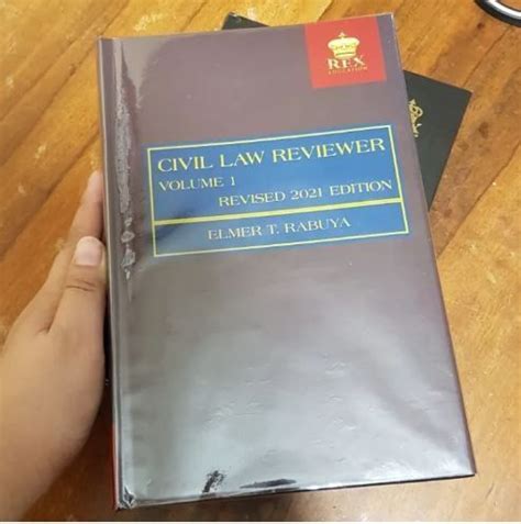 Civil Law Reviewer Volume I Edition By Elmer T Rabuya Cloth