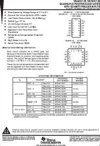 SNJ54HC132J Datasheet Ti SN54HC132 Quadruple Positive Nand Gates