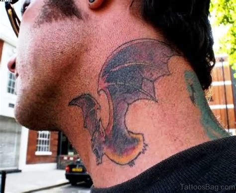 Stunning Bat Tattoos On Neck Tattoo Designs Tattoosbag