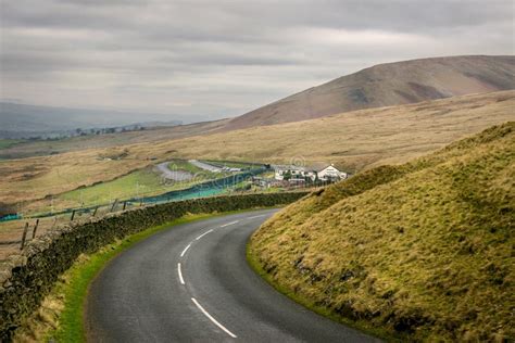 Pendil Hill on a Winters Day with a View of Pendle Ski Slope Stock ...