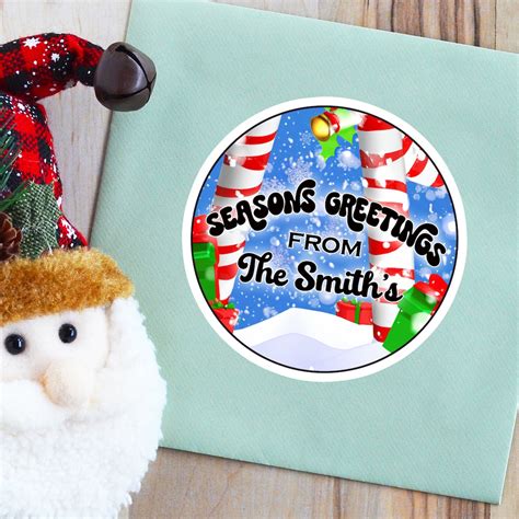 Personalized Christmas Labels Holiday Stickers for Gifts - Etsy