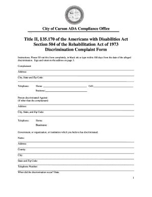 Fillable Online Ci Carson Ca Compliant Form City Of Carson Yumpu