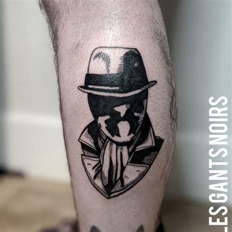 Tattoo Uploaded By Les Gants Noirs • Rorschach Watchmen • Tattoodo