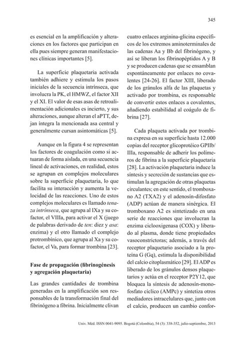 Fisiologia De La Coagulacion PDF