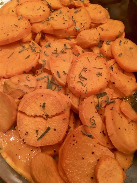 Glazed Sweet Potatoes With Maple Gastrique