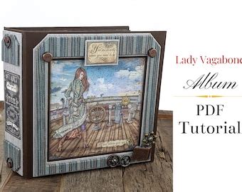 Pdf Video Tutorial Lady Vagabond Mini Album Tutorial Etsy