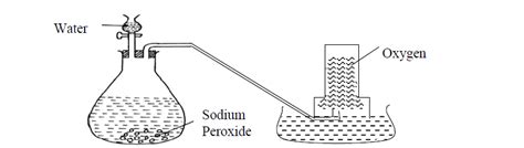 Draw A Labelled Set Up Of Apparatus For The Laboratory Preparation Of Oxygen Using Sodium Peroxide