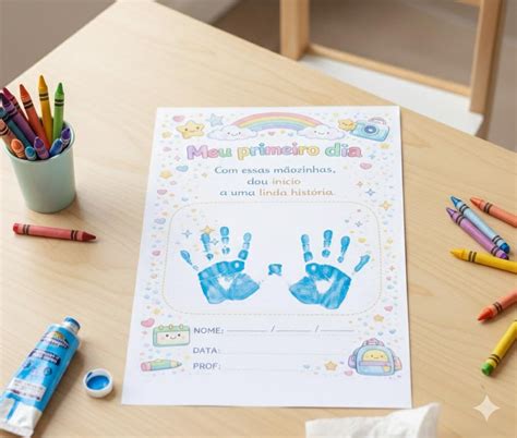 Atividade Primeiro Dia De Aula Educação Infantil 4 Anos - Atividade Primeiro Dia de Aula – Educação Infantil | Mãozinha | PDF...