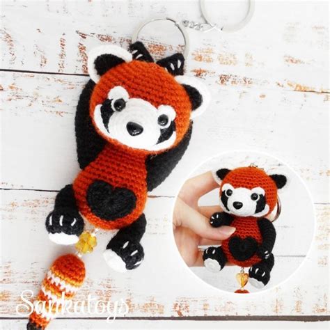 Keychain Red Panda Crochet Pattern By Sankatoys Crochet Patterns