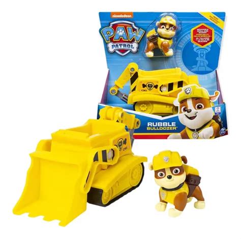 Carrito Paw Patrol Patrulla Canina Juguete Figura Rubble Env O Gratis