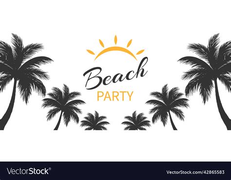 Beach party 3 Royalty Free Vector Image - VectorStock