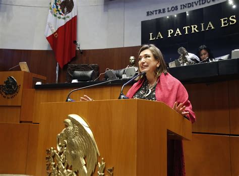 Senadora Xóchitl Gálvez Ruiz Para Referirse Al Dictamen De Las