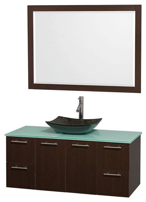 Wyndham Collection Amare Inch Single Bathroom Vanity In Espresso