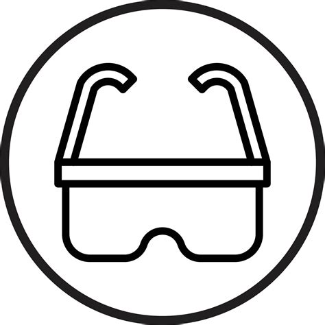 Safety Glasses Vector Icon Style 22744887 Vector Art At Vecteezy