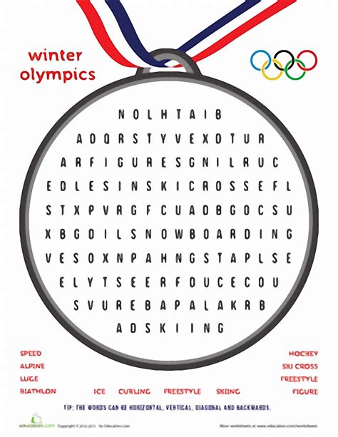 Olympic Trivia Printable Word Sally Kelly