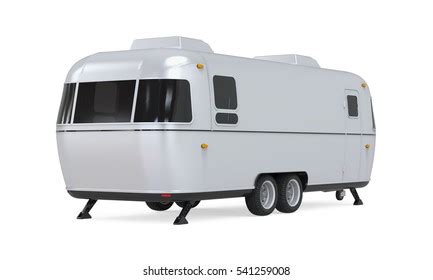 Retro Camper Trailer 3d Rendering Stock Illustration 541259008 ...