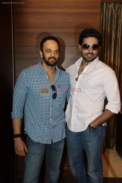 Abhishek Bachchan Rohit Shetty At Bol Bacchan Promotions In Andheri