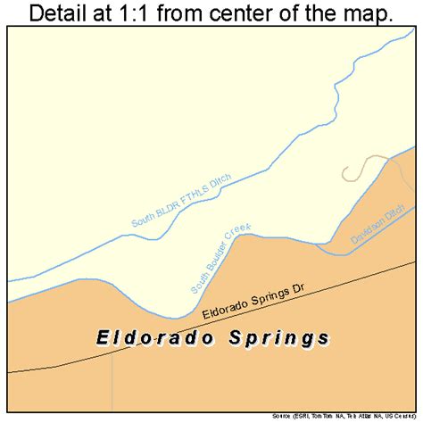 Eldorado Springs Colorado Street Map 0823630