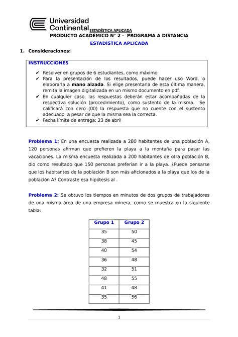 Producto Académico 2 2023 10 ESTADÍSTICA APLICADA PRODUCTO