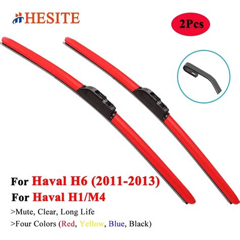 HESITE Colorful Wiper Blades For Great Wall Haval H1 H6 M4 SUV 2012