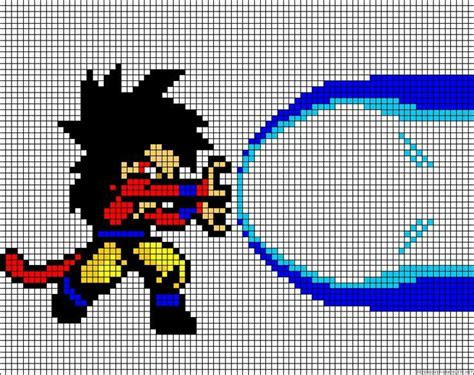 DragonBall Z Graph C2c Graphgan Pattern Crochet Pixel Art Sangoku