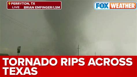 Tornado Rips Across Perryton Texas Live On FOX Weather YouTube