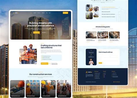 Construction Company Website Design by AppTagsolution on Dribbble