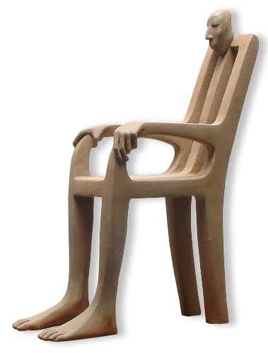 Isabel Miramontes Art Chair Sculpture Wood Sculpture