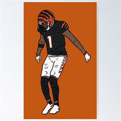 "Ja'Marr Chase Celebration" Poster for Sale by RatTrapTees | Redbubble