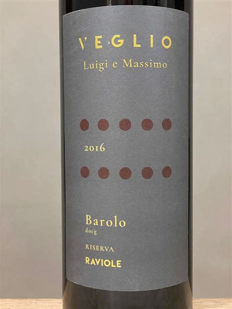 Veglio Luigi E Massimo Barolo Riserva Raviole Italy Piedmont