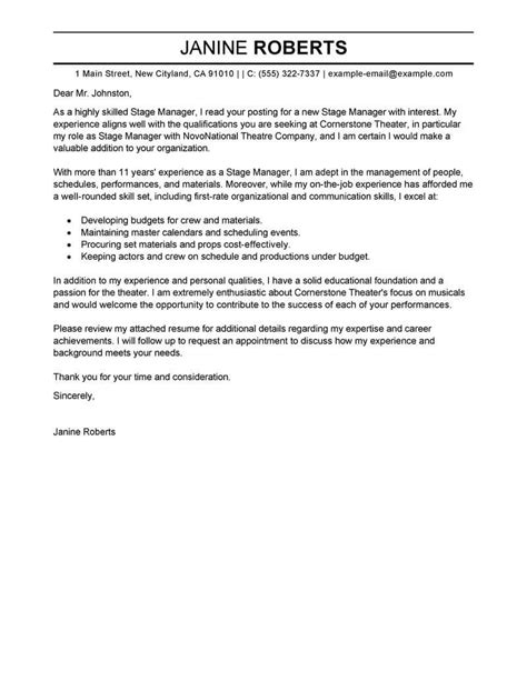 Outstanding Supervisor Cover Letter Examples Livecareer