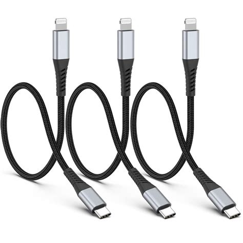 Cable Corto Usb C A Lightning De Pulgadas Paquete De Cables De