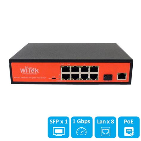 Poe Switch Wi Tek Wi Ps Gf Port V Gigabit Port Poe