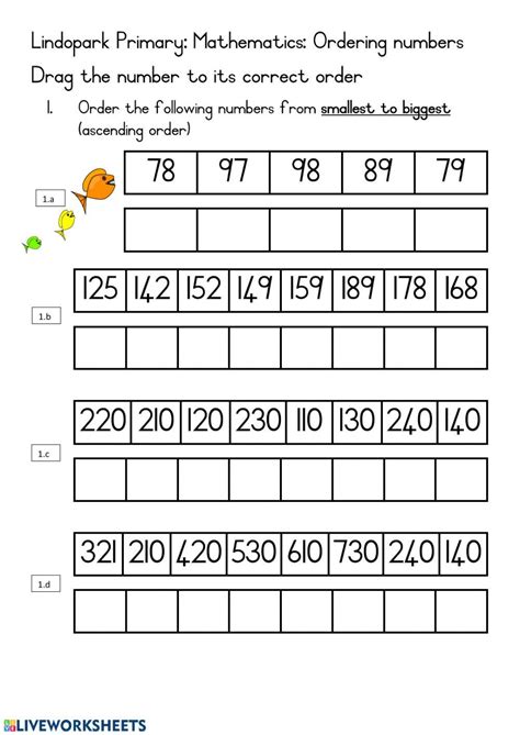 Ordering Numbers Questions Corbettmaths Primary Worksheets Library