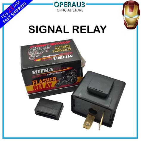 Signal Relayflasher Relay Adjustable 12v Universal 2pin Shopee Malaysia