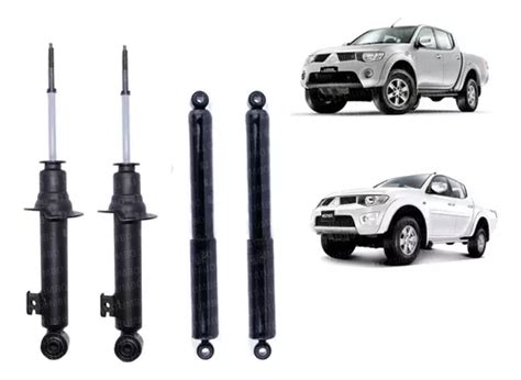 Kit Amortiguadores Mitsubishi L200 2007 2015 Del Tras 4und Cuotas