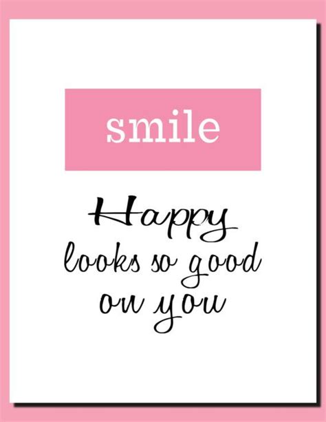 Smile And The World Smiles With You Inspirational Print Motivational