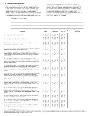 Transaction Screen Questionnaire Form Fill Online Printable