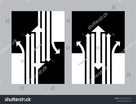 Black White Creative Negative Space Optical Stock Vector (Royalty Free ...