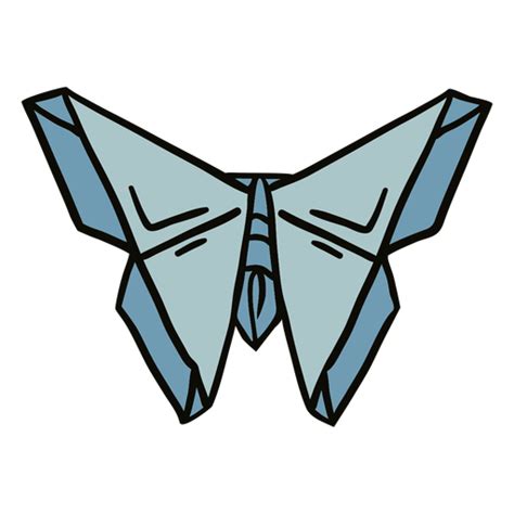 Diseño Png Y Svg De Ilustración De Polilla De Origami Para Camisetas